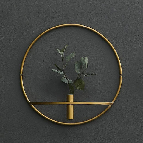 3D Geometric Wall-Mounted Candle Holder - Nordic Style Metal Tea Light Rack