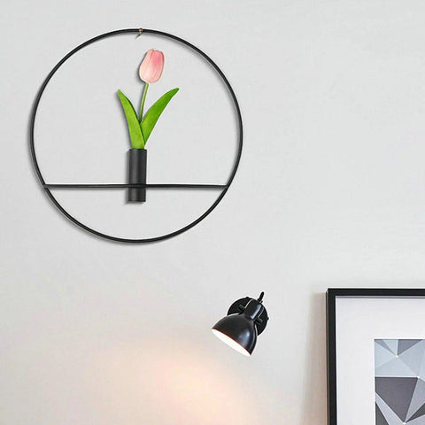 3D Geometric Wall-Mounted Candle Holder - Nordic Style Metal Tea Light Rack
