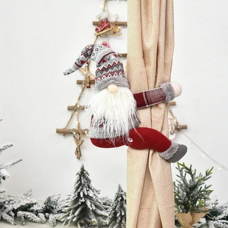 Christmas Curtain Tieback - Festive Ball Buckle Decor