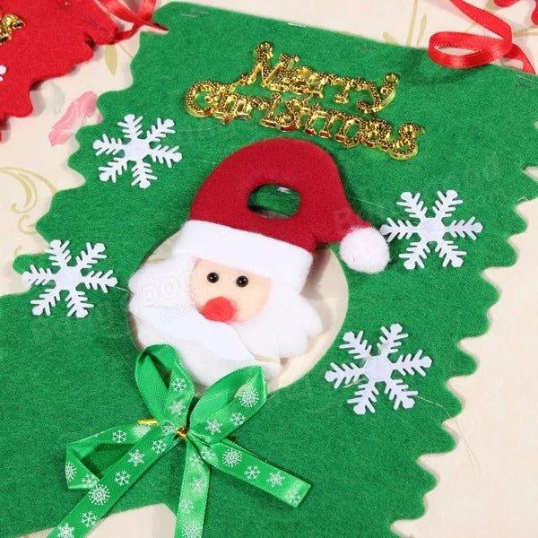 Christmas Hanging Flags – Festive Non-Woven Decor for Holiday Atmosphere