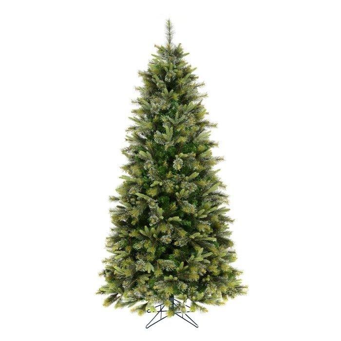 Cashmere Pine Artificial Christmas Tree – 8.5' Full, Lush Pine with PVC/PE Tips, Metal Stand