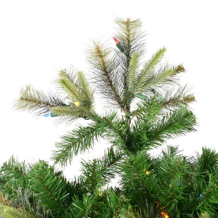 Cashmere Pine Artificial Christmas Tree – 8.5' Full, Lush Pine with PVC/PE Tips, Metal Stand