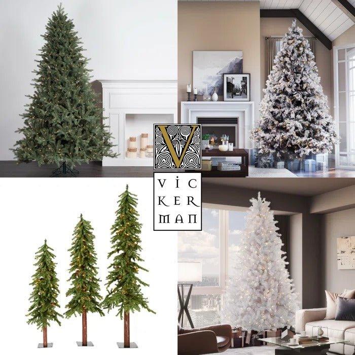 Cashmere Pine Artificial Christmas Tree – 8.5' Full, Lush Pine with PVC/PE Tips, Metal Stand