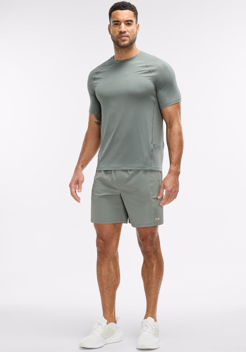 Warp Knit Cargo Short