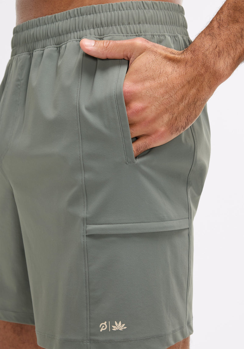 Warp Knit Cargo Short