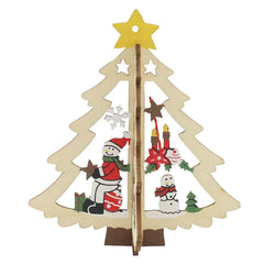 Wooden Hanging Pendants Star, Xmas Tree, Bell  Ornaments Decor