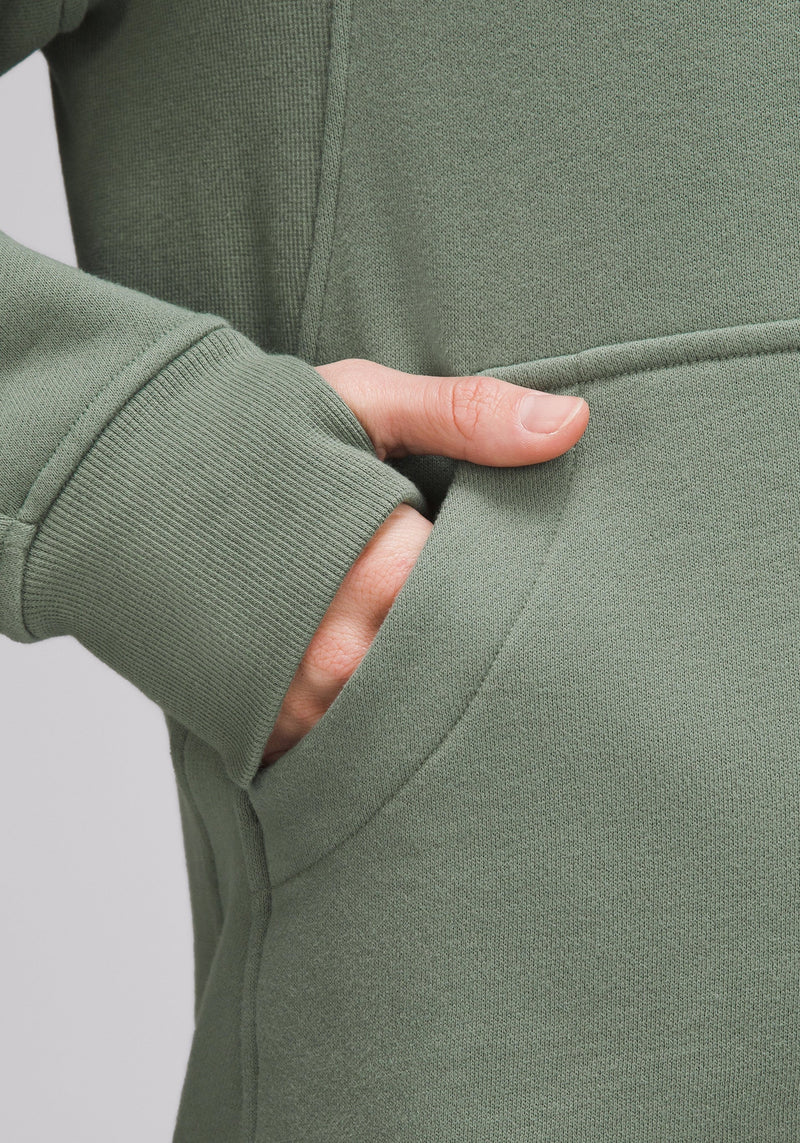 Scuba Oversized Funnel-Neck Half Zip | Long
