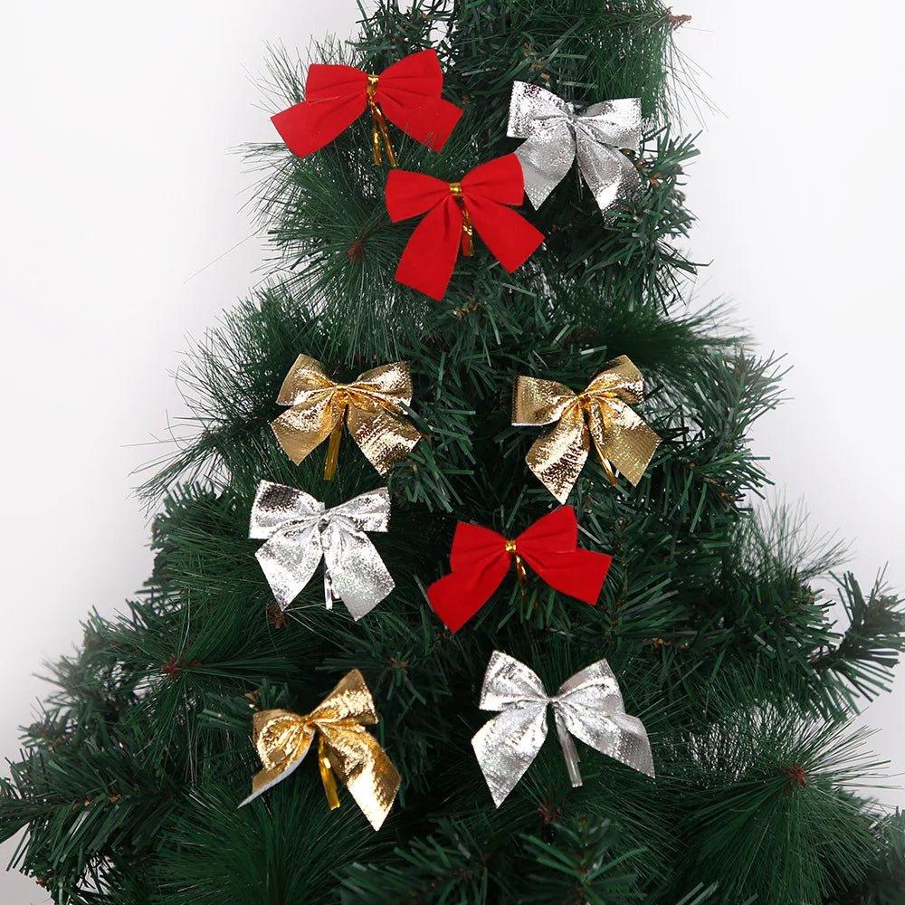 Butterfly Bow Hanging Christmas Decoration - Velvet & Glitter | Christmas Trees USA