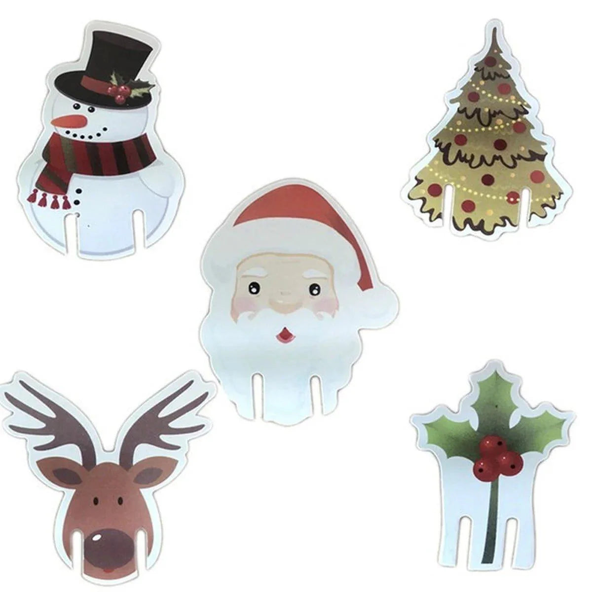 Christmas Cup Cards - Festive Party Drink Markers (10 Pack)