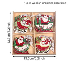 Wooden Christmas Pendant Merry Christmas Decor