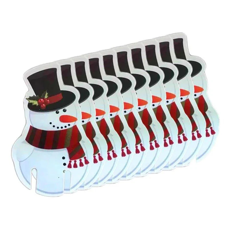 Christmas Cup Cards - Festive Party Drink Markers (10 Pack)