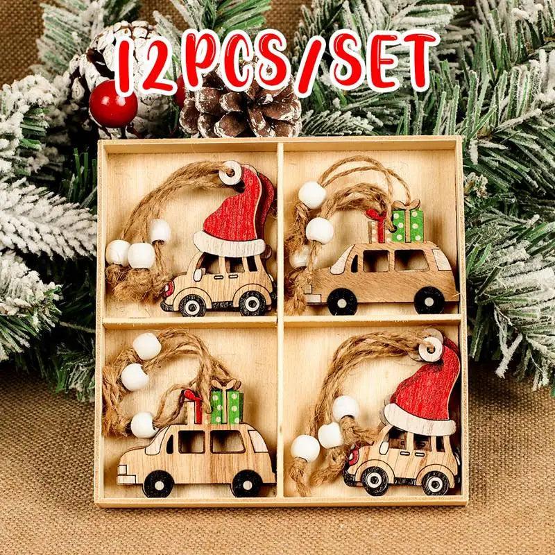 Wooden Christmas Pendant Merry Christmas Decor
