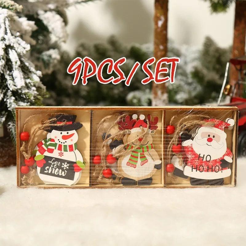 Wooden Christmas Pendant Merry Christmas Decor