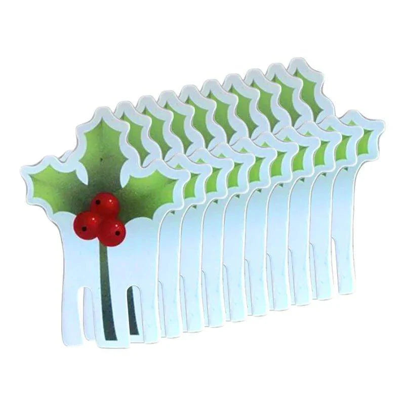 Christmas Cup Cards - Festive Party Drink Markers (10 Pack)