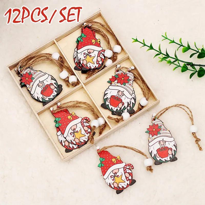 Wooden Christmas Pendant Merry Christmas Decor