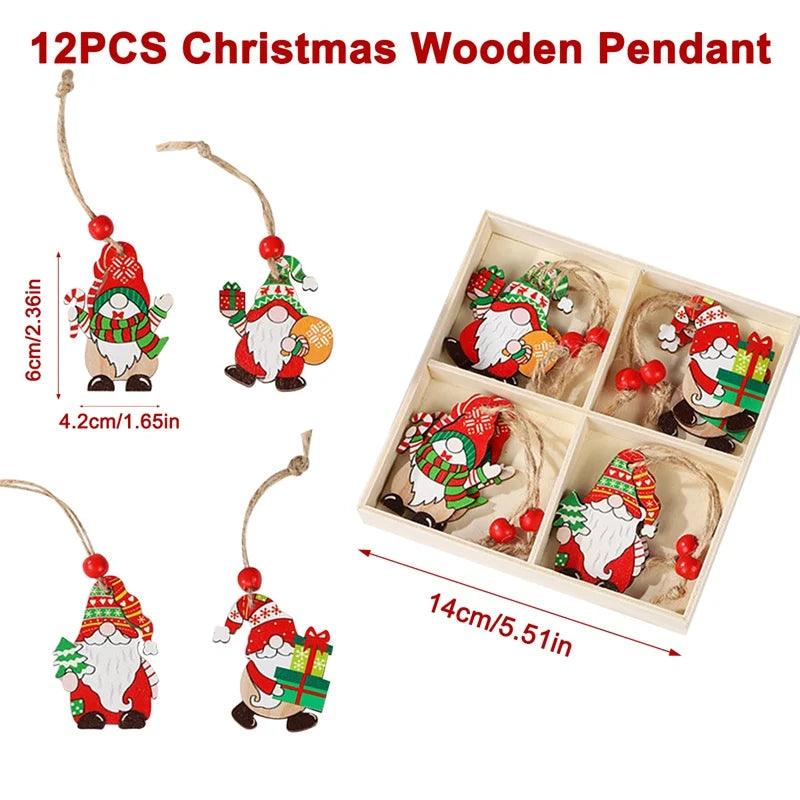 Wooden Christmas Pendant Merry Christmas Decor