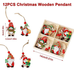 Wooden Christmas Pendant Merry Christmas Decor