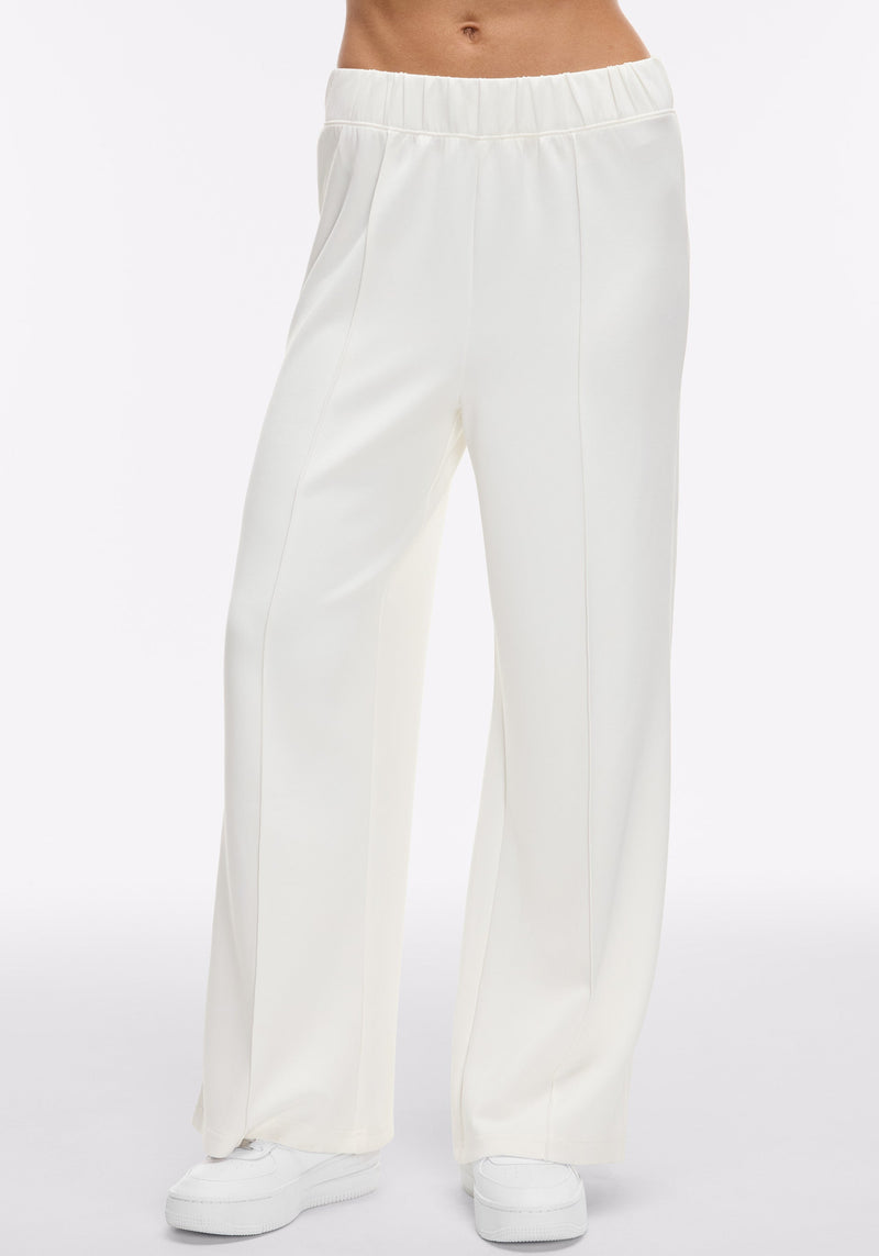 Washed Interlock Pintuck Pant