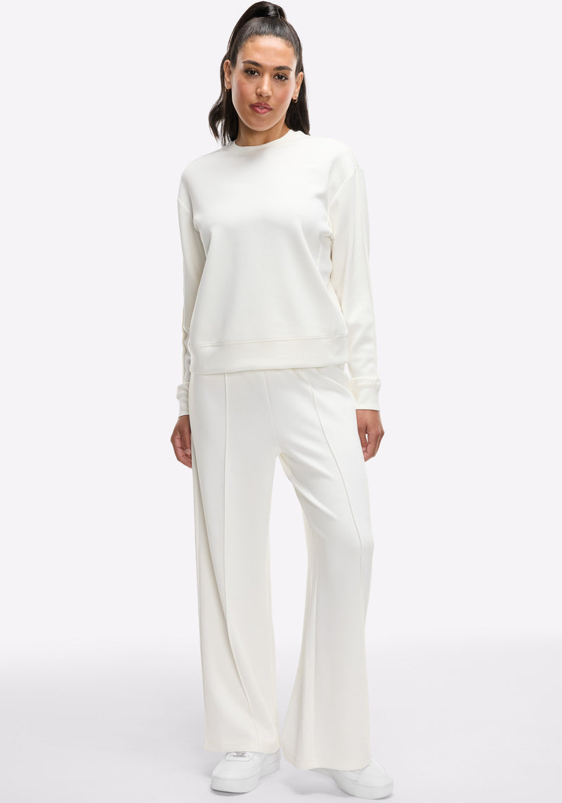 Washed Interlock Pintuck Pant
