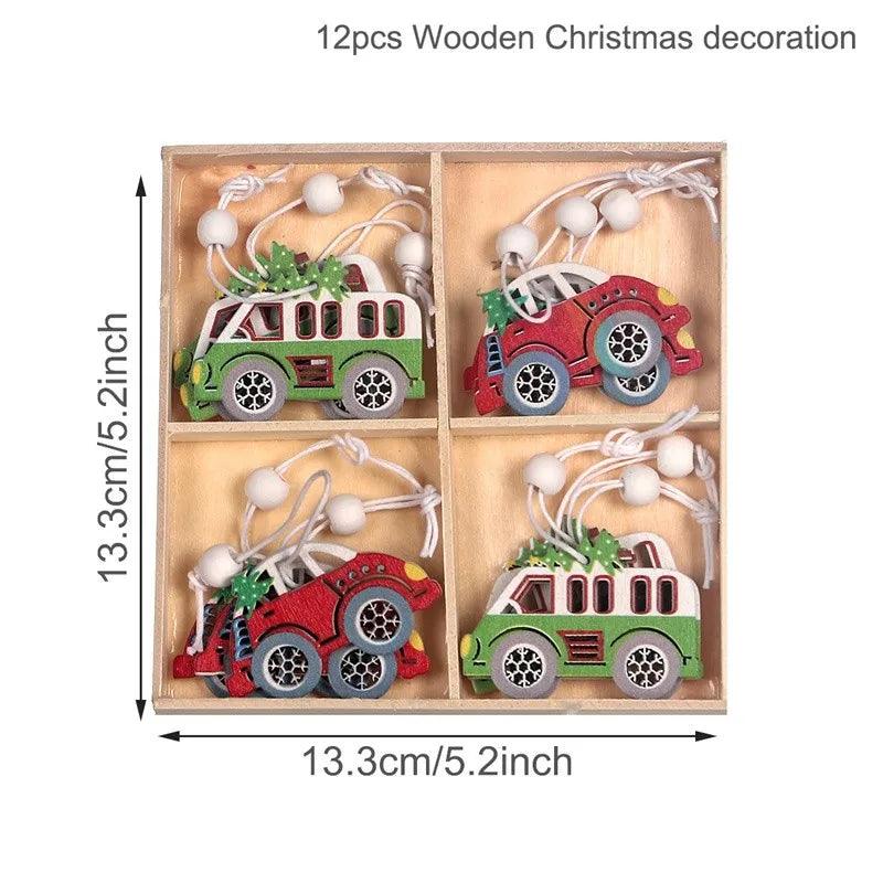 Wooden Christmas Pendant Merry Christmas Decor