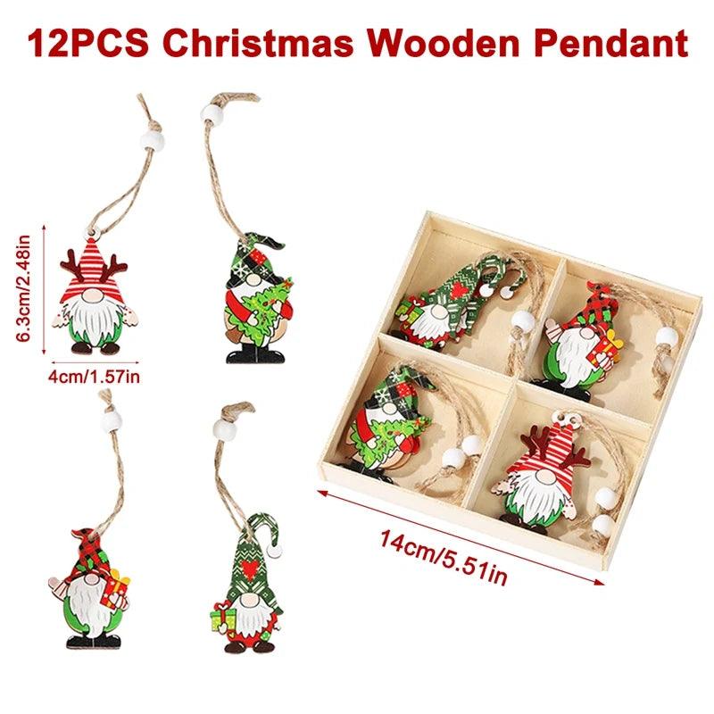 Wooden Christmas Pendant Merry Christmas Decor