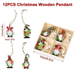 Wooden Christmas Pendant Merry Christmas Decor