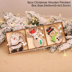 Wooden Christmas Pendant Merry Christmas Decor