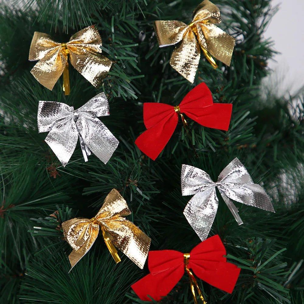 Butterfly Bow Hanging Christmas Decoration - Velvet & Glitter | Christmas Trees USA