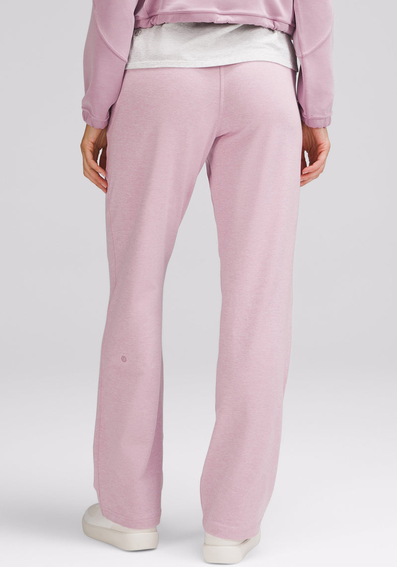 Soft Jersey Straight-Leg Mid-Rise Pant