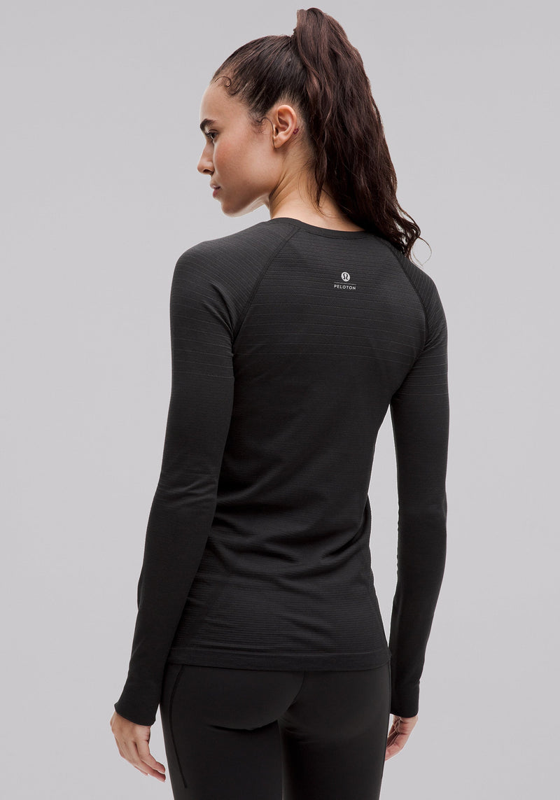 Swiftly Tech Long-Sleeve Shirt 2.0 Glow Stripe * Hip Length