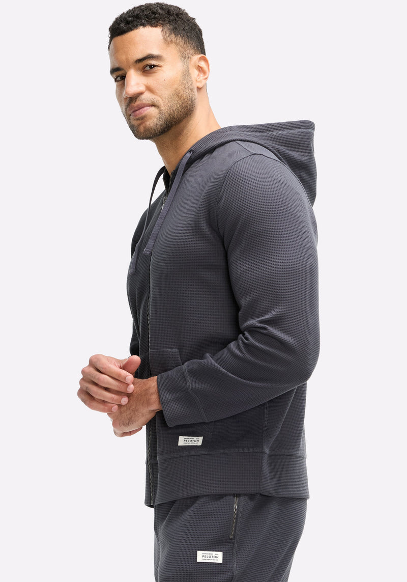 Waffle Full Zip Hoodie