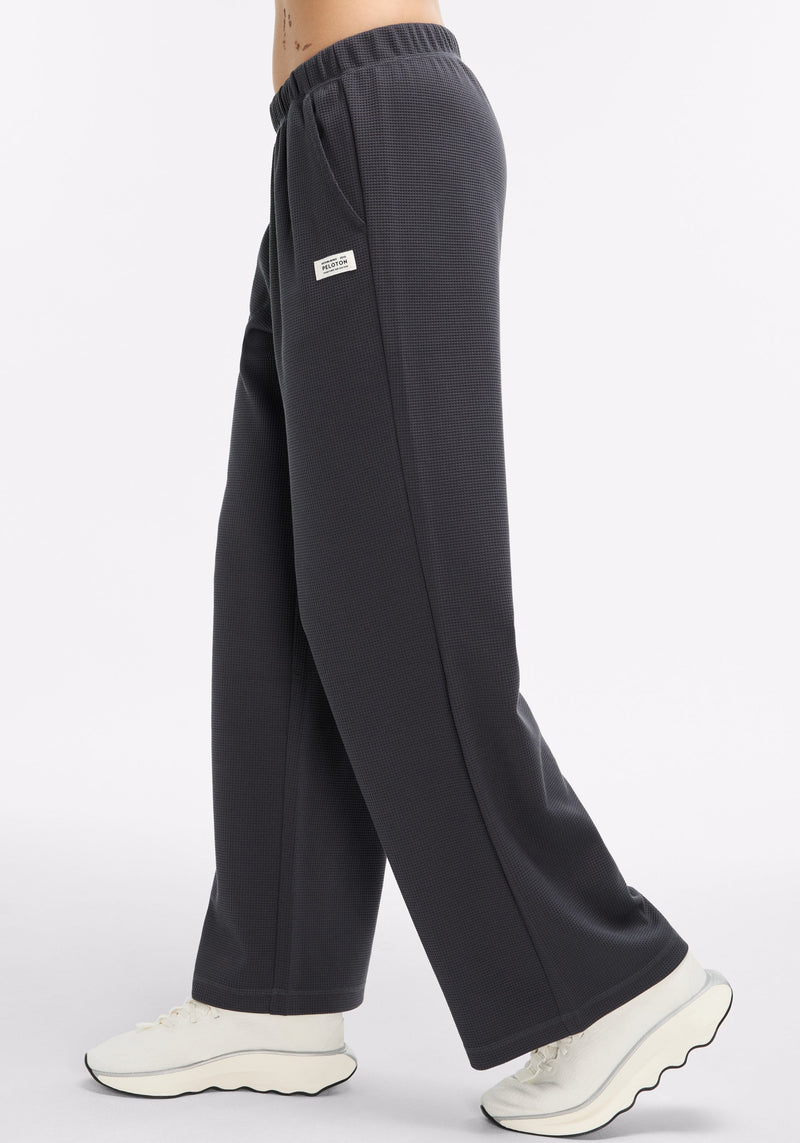 Waffle Wide Leg Sweatpant