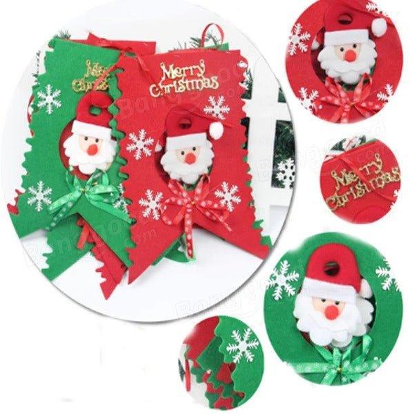 Christmas Hanging Flags – Festive Non-Woven Decor for Holiday Atmosphere