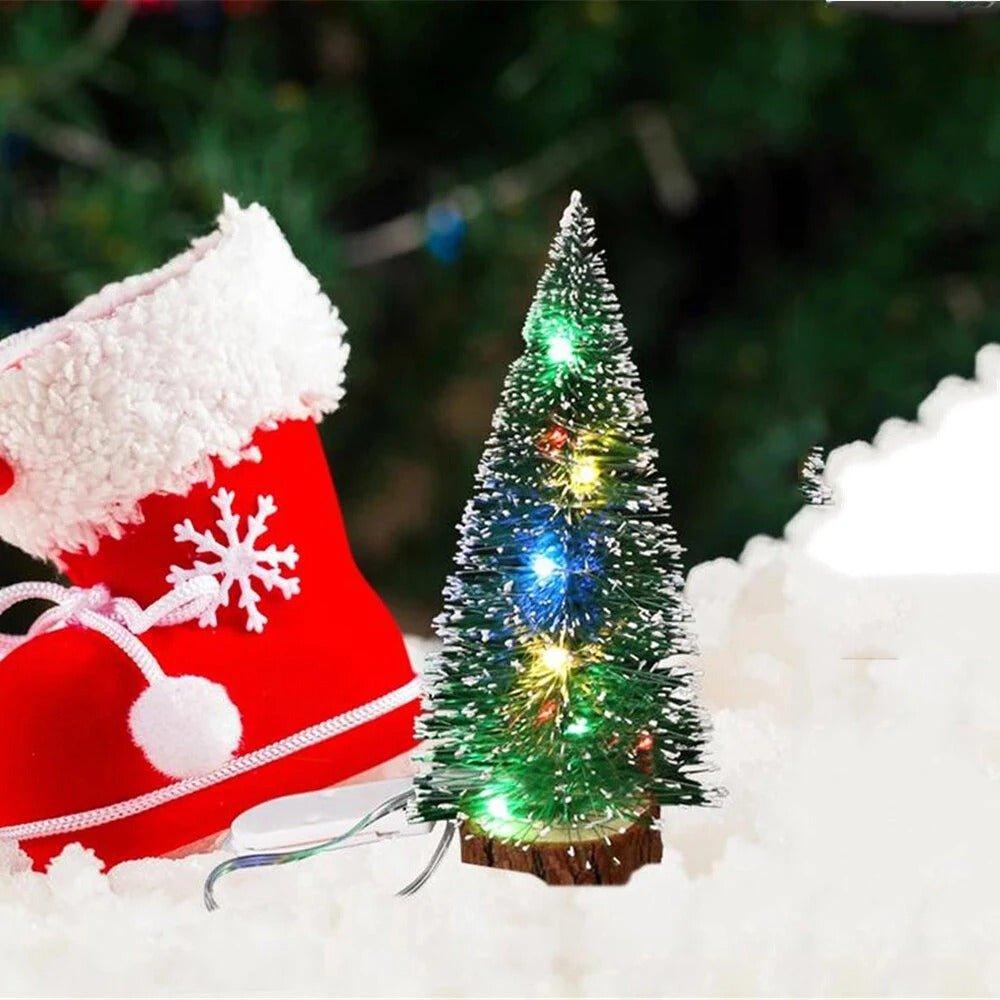 Christmas LED Lights Mini Decorative Tree – 15cm Festive Table Decor | Christmas Trees USA