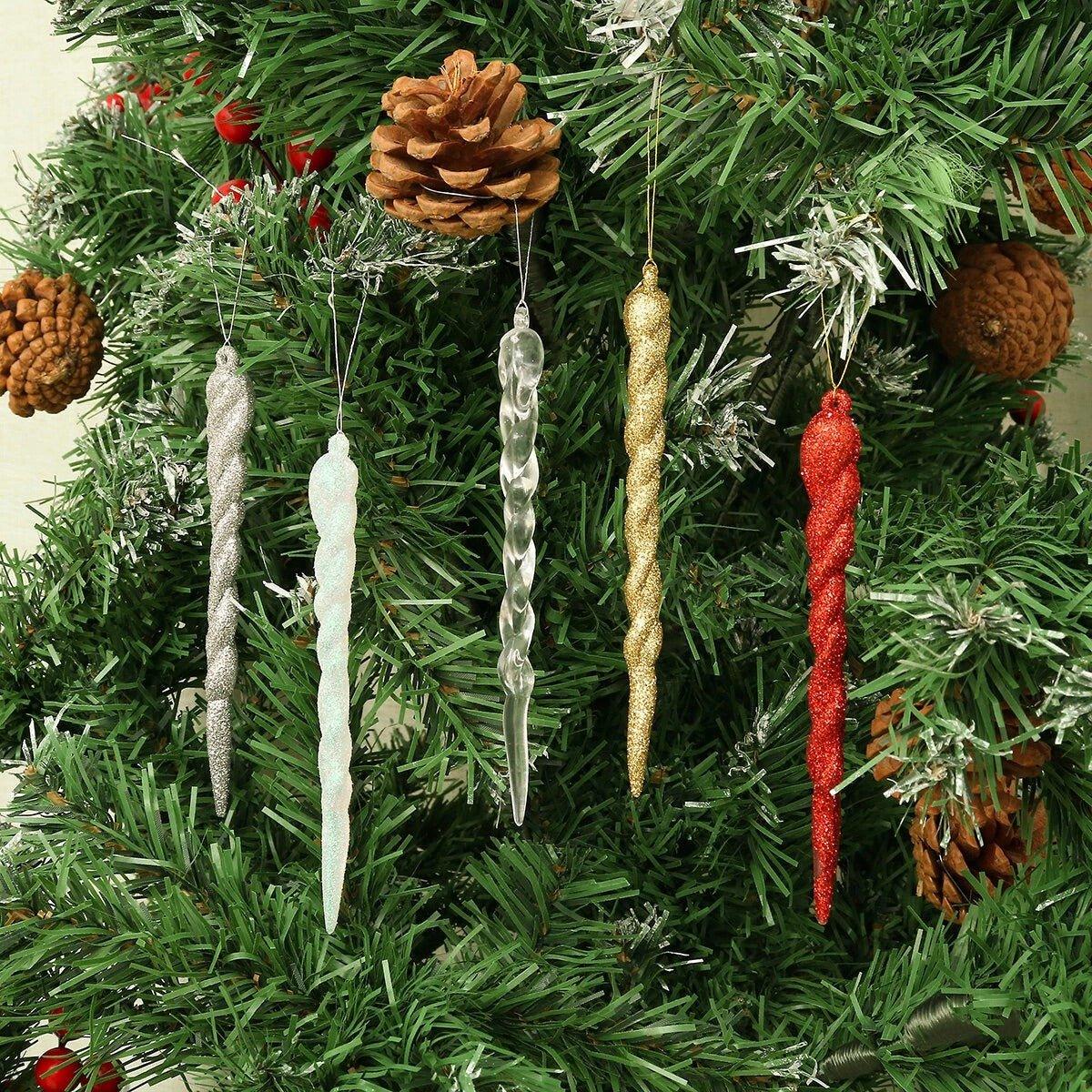 Christmas Ice Hanging Decoration Ornament - Transparent Acrylic Tree Decor | Christmas Trees USA