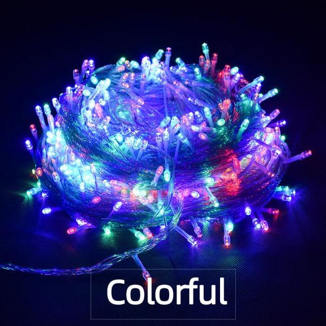 Christmas LED String Fairy Lights with 8 Modes – Durable Holiday Decor