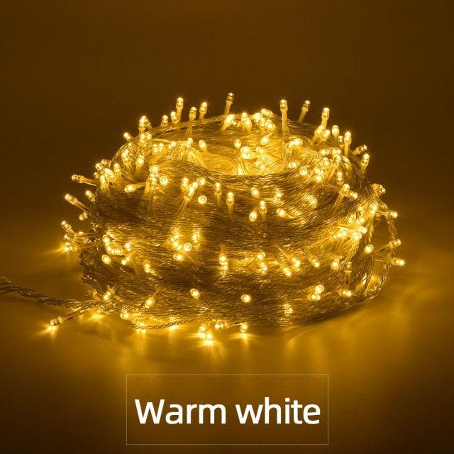 Christmas LED String Fairy Lights with 8 Modes – Durable Holiday Decor