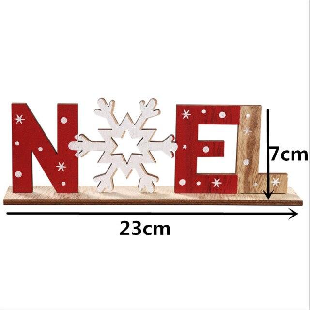 Wooden Christmas Desktop Decoration