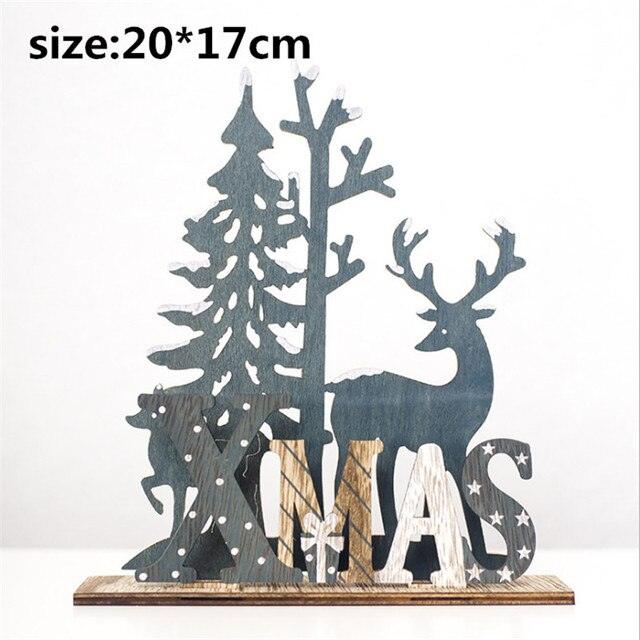 Wooden Christmas Desktop Decoration