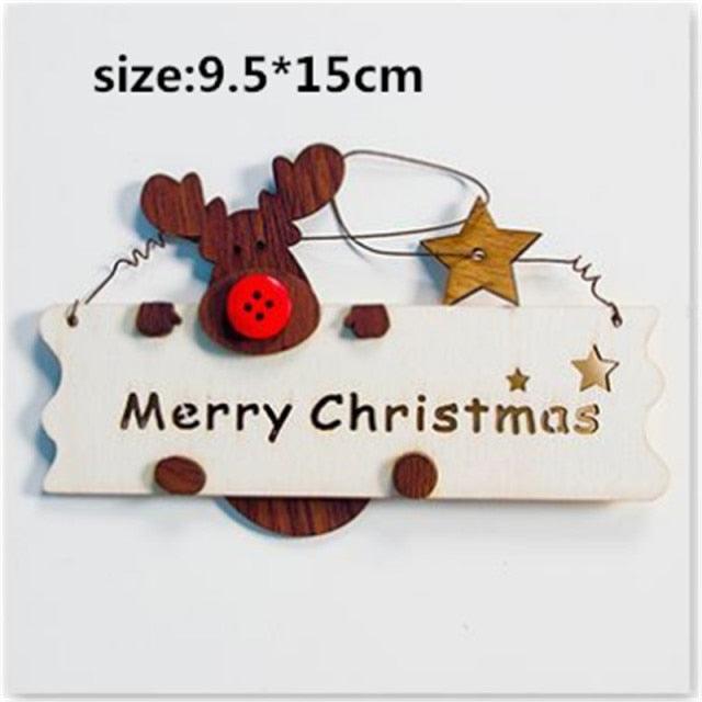Wooden Christmas Desktop Decoration