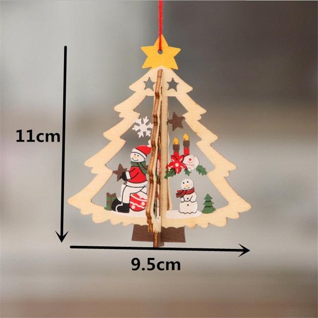 Wooden Christmas Desktop Decoration