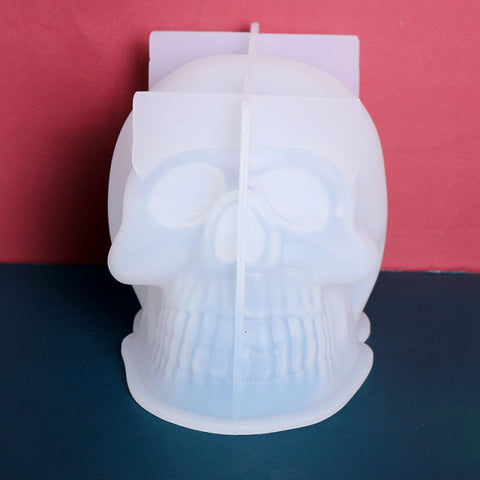 Epoxy mold skull candle resin silicone mold