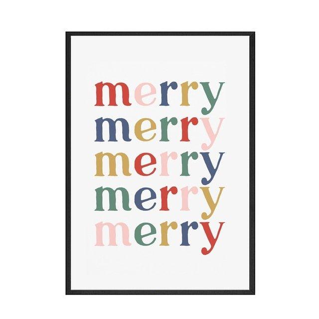 Cartoon Nutcracker Christmas Wall Art Canvas Print – Holiday Home Decor, Gift Idea