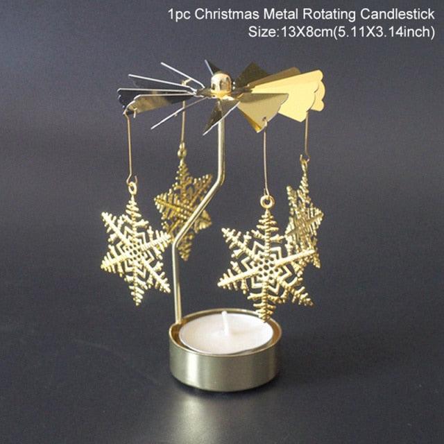 Christmas Iron Hollow Candle Holder | Elegant Holiday Decoration & Gift