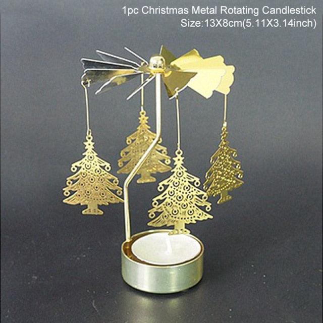 Christmas Iron Hollow Candle Holder | Elegant Holiday Decoration & Gift