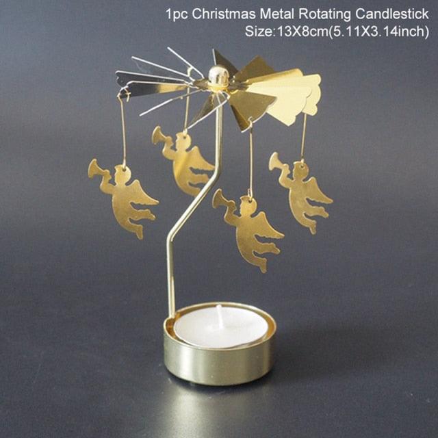 Christmas Iron Hollow Candle Holder | Elegant Holiday Decoration & Gift
