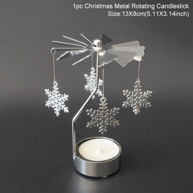 Christmas Iron Hollow Candle Holder | Elegant Holiday Decoration & Gift