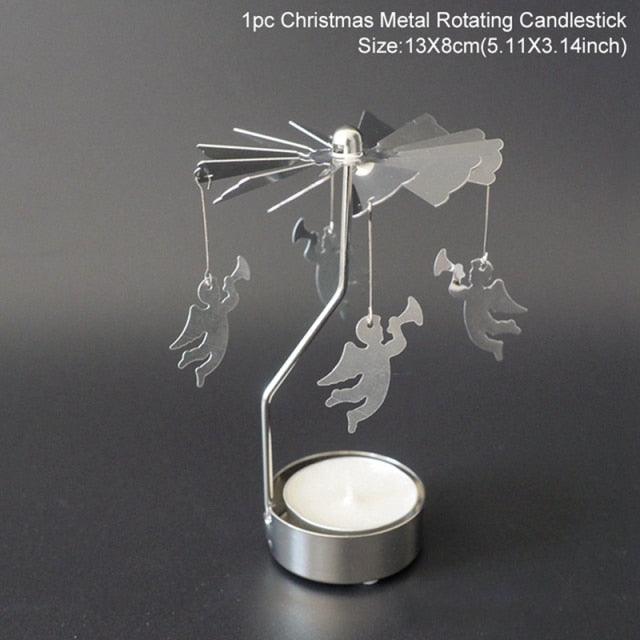 Christmas Iron Hollow Candle Holder | Elegant Holiday Decoration & Gift