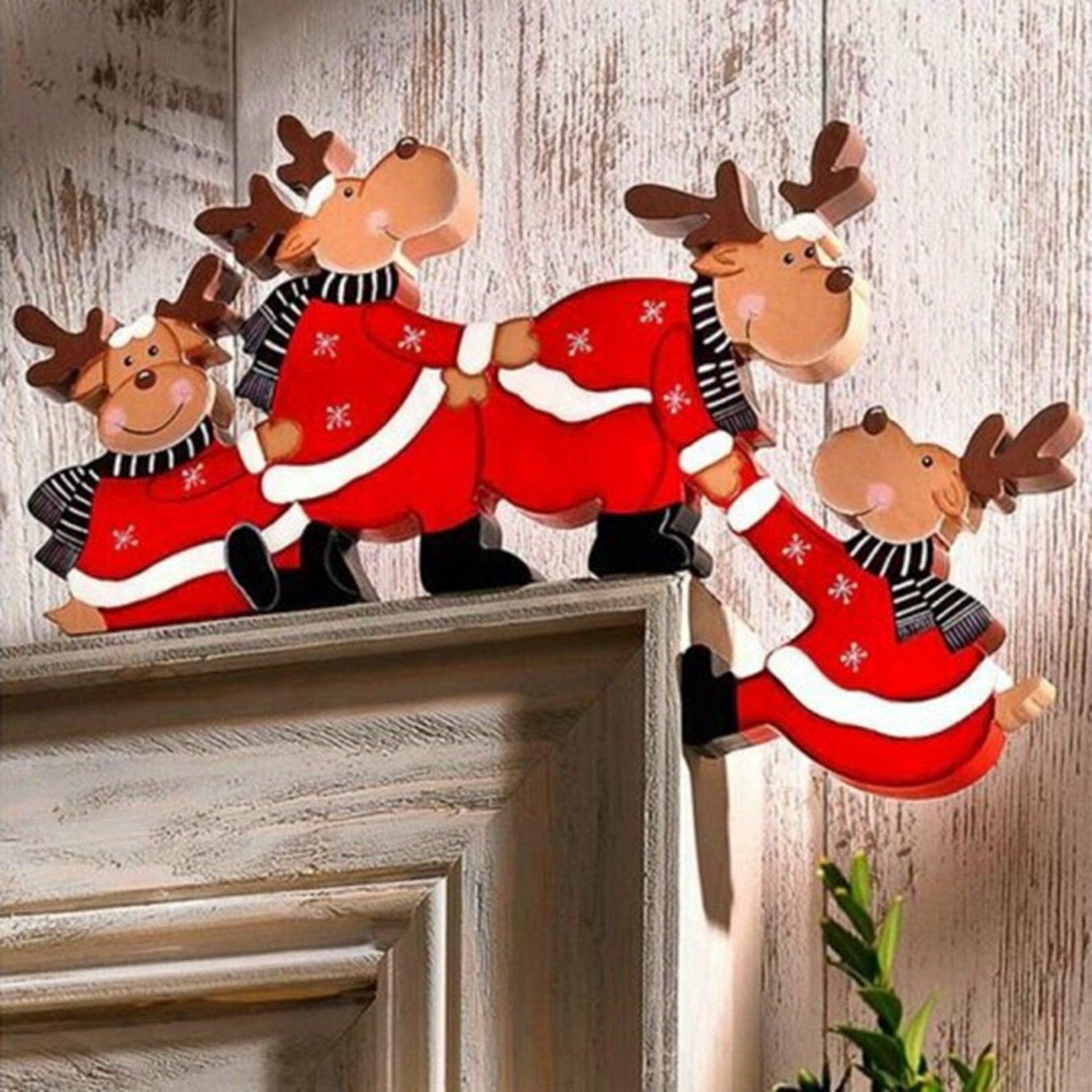 Wooden Christmas Door Decoration Frame