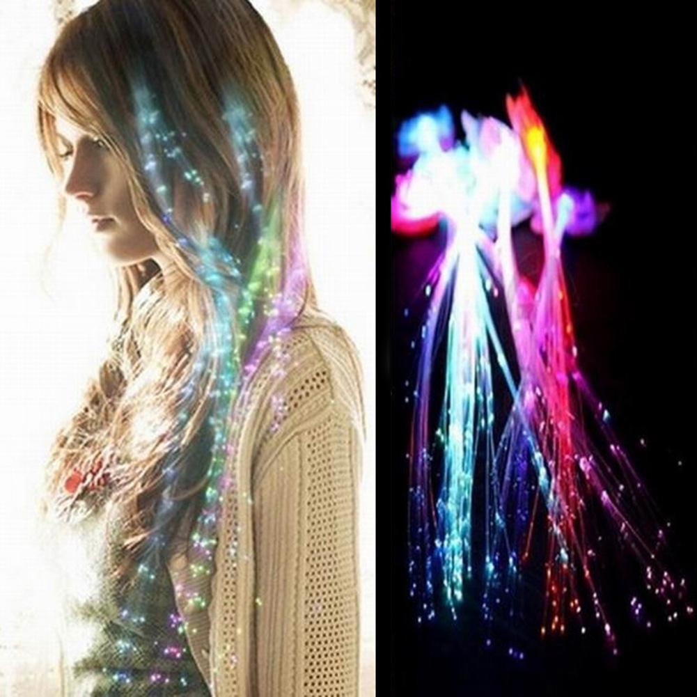 Braided LED Glowing Hair Ornaments - Light-Up Festival Hair Clips | Christmas Trees USA